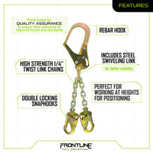 Load image into Gallery viewer, Frontline PSSW2R Rebar Positioning Chain Assembly with Swivel