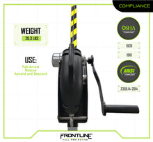 Load image into Gallery viewer, Frontline RPG603W MEGApod 60' 3-Way Self Retractable Lifeline with Retrieval System