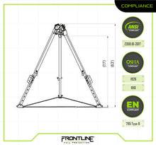 Load image into Gallery viewer, Frontline TAN10 MEGApod 10' Aluminum Tripod