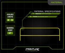 Load image into Gallery viewer, Frontline Guardrail Section for Concrete or Steel Substrates 10'