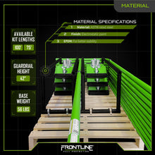 Load image into Gallery viewer, Frontline Guardrail System Non-Penetrating Complete 100' Kit - OSHA Compliant