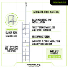Load image into Gallery viewer, Frontline VLCS Ladder Cable Vertical Lifeline System (Stainless Steel) 30'