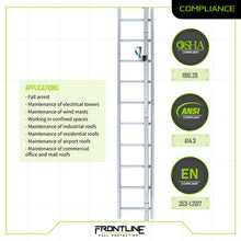 Load image into Gallery viewer, Frontline VLRS Securail Pro Vertical Lifeline System 40'