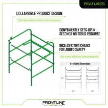 Load image into Gallery viewer, Frontline Manhole Guardrail 42" x 42" Yellow