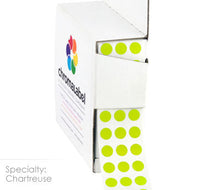 Load image into Gallery viewer, 1/4&quot; Permanent Round, Color-Code Dots: 1,000/Box