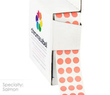 Load image into Gallery viewer, 1/4&quot; Permanent Round, Color-Code Dots: 1,000/Box