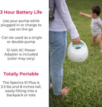 Load image into Gallery viewer, Spectra Premier S1 Plus Rechargeable Breast Pump