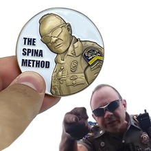 Load image into Gallery viewer, BL9-010 CSP Version 6 Spina Method Communications Challenge Coin inspired by Connecticut State Police CT Trooper Matthew Spina