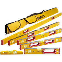 Load image into Gallery viewer, Stabila 78296 Type 196 Classic 6 Level Set &amp; Case 78296