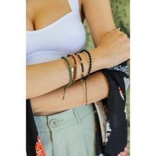 Load image into Gallery viewer, Stackable Bead and Woven Cord Bracelet | Cute &amp; Trendy Adjustable Stacked Fashion Jewelry