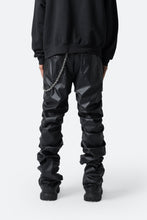 Load image into Gallery viewer, Stacked Leather Pants - Black