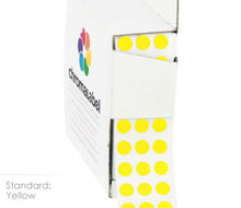 Load image into Gallery viewer, 1/4&quot; Permanent Round, Color-Code Dots: 1,000/Box