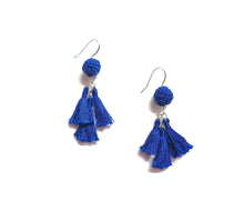 Load image into Gallery viewer, Statement Ball Tassel Earrings