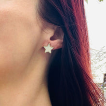 Load image into Gallery viewer, Stay Wild Moon Child Stud Earrings | Mismatched Moon and Star Earrings | Gift for Her