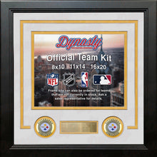 Load image into Gallery viewer, Pittsburgh Steelers Custom NFL Football 11x14 Picture Frame Kit (Multiple Colors)