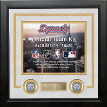 Load image into Gallery viewer, Pittsburgh Steelers Custom NFL Football 8x10 Picture Frame Kit (Multiple Colors)