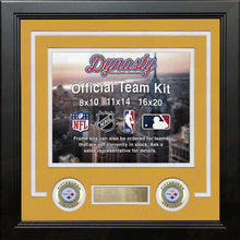 Load image into Gallery viewer, Pittsburgh Steelers Custom NFL Football 11x14 Picture Frame Kit (Multiple Colors)