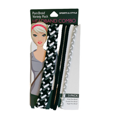 Load image into Gallery viewer, Stretchy Braid and Knotted Headbands | Yoga Workout Headband Packs and Singles