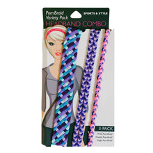 Load image into Gallery viewer, Stretchy Braid and Knotted Headbands | Yoga Workout Headband Packs and Singles