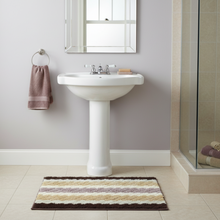 Load image into Gallery viewer, Tache 20x32 Inch Striped Brown and Beige Bathroom Rugs (TARBS2032)