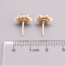 Load image into Gallery viewer, Stunning Boulder Opal &amp; Halo Diamond Stud Earrings 18k Yellow Gold