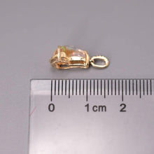 Load image into Gallery viewer, Stunning 18K Yellow Gold Pendant Necklace with Fire Opal, Diamond