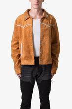 Load image into Gallery viewer, Suede Collared Jacket - Orange