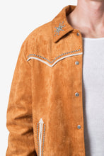 Load image into Gallery viewer, Suede Collared Jacket - Orange