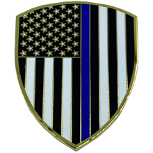 Load image into Gallery viewer, DL10-09 LI Suffolk County Police Department Long island Dept. Challenge Coin thin blue line SCPD