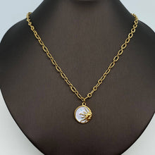 Load image into Gallery viewer, Sun Moon Round Stainless Steel Pendant Necklace | Fashion Jewelry