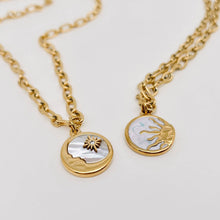 Load image into Gallery viewer, Sun Moon Round Stainless Steel Pendant Necklace | Fashion Jewelry