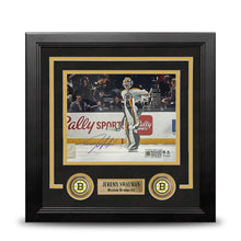 Load image into Gallery viewer, Jeremy Swayman Warming Up Boston Bruins Autographed 8" x 10" Framed Hockey Photo