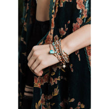 Load image into Gallery viewer, Sweet Pastel Studded Beads Layered Bracelet | Beads and Studs Bohemian Inspired Jewelry