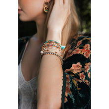 Load image into Gallery viewer, Sweet Pastel Studded Beads Layered Bracelet | Beads and Studs Bohemian Inspired Jewelry