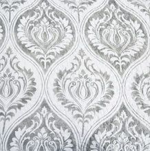 Load image into Gallery viewer, Tache Dreamy Moon Sky Ogee Damask Heather Gray White Quilt Set (TB300)