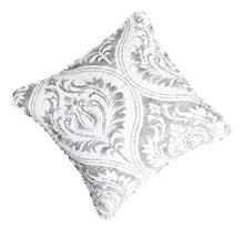 Load image into Gallery viewer, Tache Paisley Damask Matelasse Austere Grey Moon Sky Cushion Cover / Euro Sham (TB300-199)