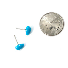 Load image into Gallery viewer, Turquoise Teardrop Lucite Stud Earrings