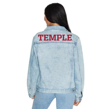 Load image into Gallery viewer, Temple Owls Denim Jacket