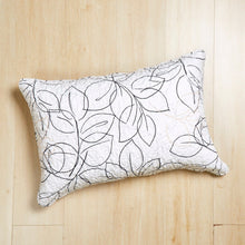 Load image into Gallery viewer, Tache Modern Abstract Leaf Line Art Foliage White Grey Black Gold Pillow Shams (TJ3571)