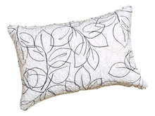 Load image into Gallery viewer, Tache Modern Abstract Leaf Line Art Foliage White Grey Black Gold Pillow Shams (TJ3571)