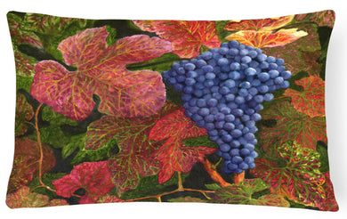 Grapes Of Joy by Malenda Trick Fabric Decorative Pillow TMTR0151PW1216