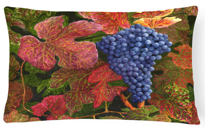 Grapes Of Joy by Malenda Trick Fabric Decorative Pillow TMTR0151PW1216