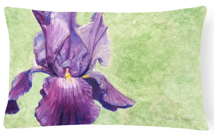 Purple Iris by Malenda Trick Fabric Decorative Pillow TMTR0234PW1216