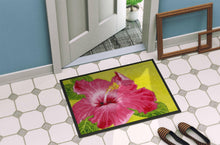 Load image into Gallery viewer, Hot Pink Hibiscus by Malenda Trick Doormat - 24x36 Decorative Floor Mat – Indoor/Outdoor Rug with Artistic Flair TMTR0317JMAT