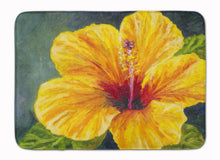 Load image into Gallery viewer, Yellow Hibiscus by Malenda Trick Machine Washable Memory Foam Mat TMTR0321RUG