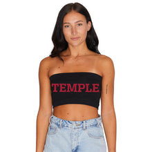 Load image into Gallery viewer, Temple Owls Black Bandeau Top