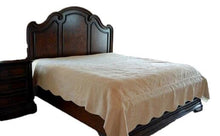 Load image into Gallery viewer, Tache Super Soft Tan Scalloped Good Vibration Quilted Fleece Bedspread Set (DXJ109041-1)