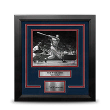 Load image into Gallery viewer, Ted Williams Swing Boston Red Sox 8" x 10" Framed Baseball Photo with Engraved Autograph