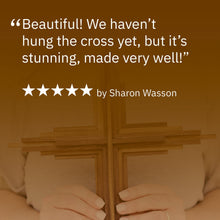 Load image into Gallery viewer, Walnut Layered Cross