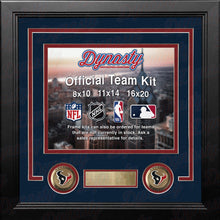 Load image into Gallery viewer, Houston Texans Custom NFL Football 11x14 Picture Frame Kit (Multiple Colors)